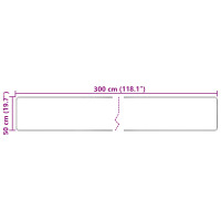 Produktbild för Mattlöpare MARSA Kräm 50 x 300 cm Polyester och PVC