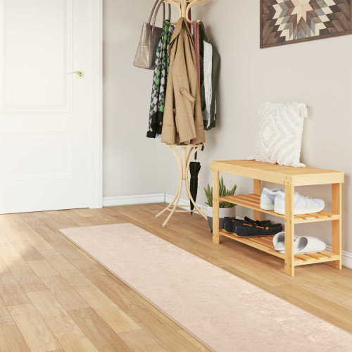 vidaXL Mattlöpare MARSA Kräm 50 x 400 cm Polyester och PVC