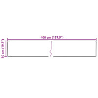 Produktbild för Mattlöpare MARSA Kräm 50 x 400 cm Polyester och PVC