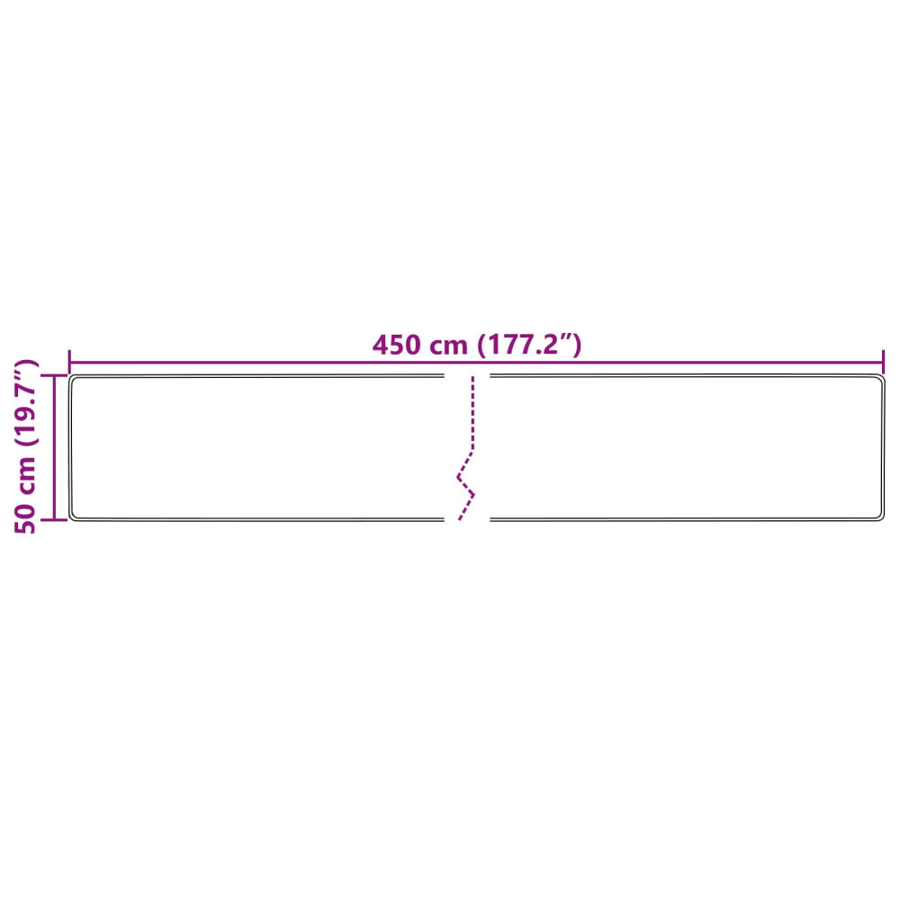 Produktbild för Mattlöpare MARSA Kräm 50 x 450 cm Polyester och PVC