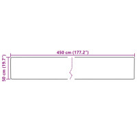 Produktbild för Mattlöpare MARSA Kräm 50 x 450 cm Polyester och PVC