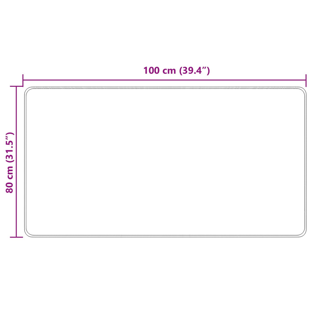 Produktbild för Mattlöpare MARSA Kräm 80 x 100 cm Polyester och PVC