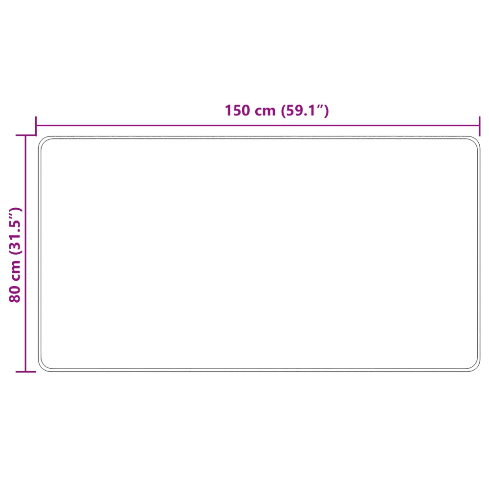 Produktbild för Mattlöpare MARSA Kräm 80 x 150 cm Polyester och PVC