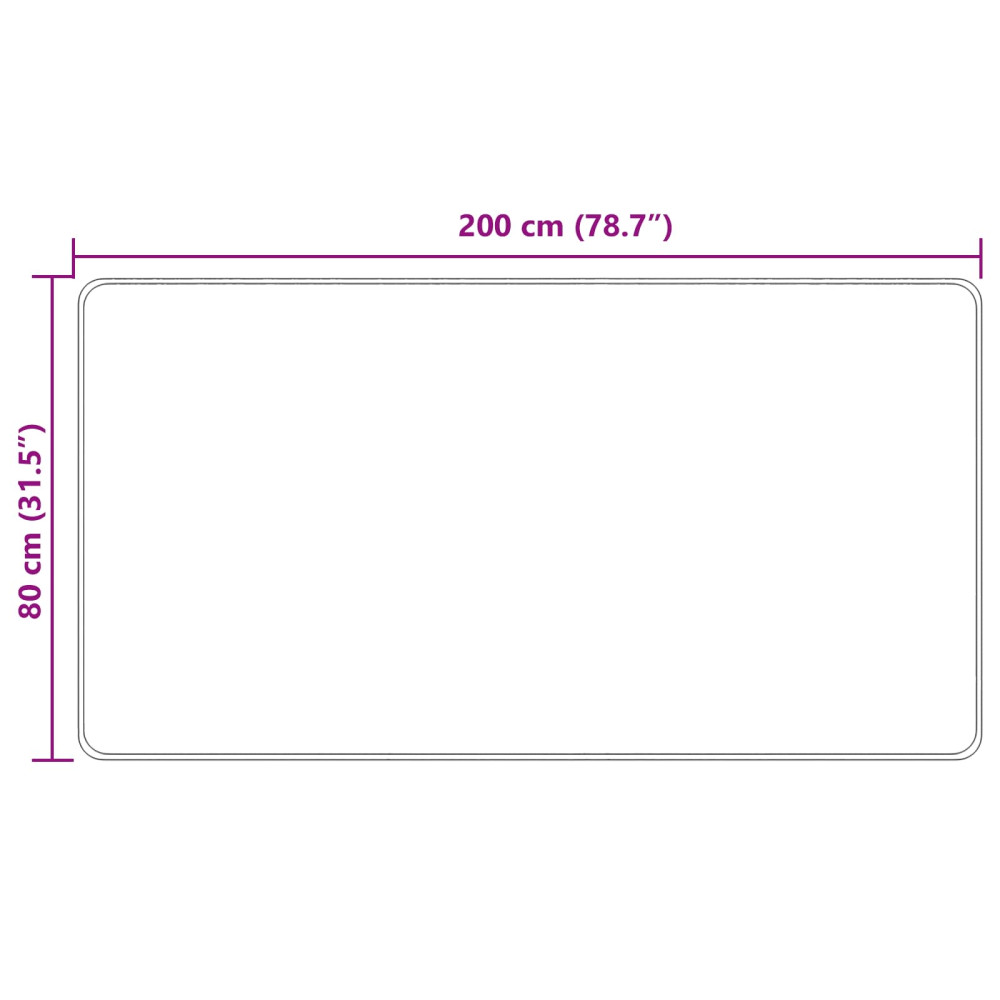 Produktbild för Mattlöpare MARSA Kräm 80 x 200 cm Polyester och PVC