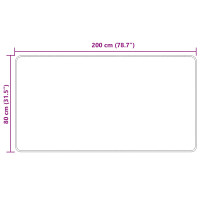 Produktbild för Mattlöpare MARSA Kräm 80 x 200 cm Polyester och PVC