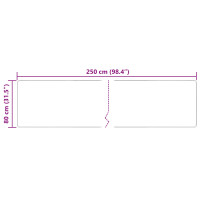 Produktbild för Mattlöpare MARSA Kräm 80 x 250 cm Polyester och PVC