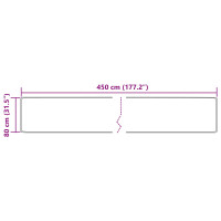 Produktbild för Mattlöpare MARSA Kräm 80 x 450 cm Polyester och PVC