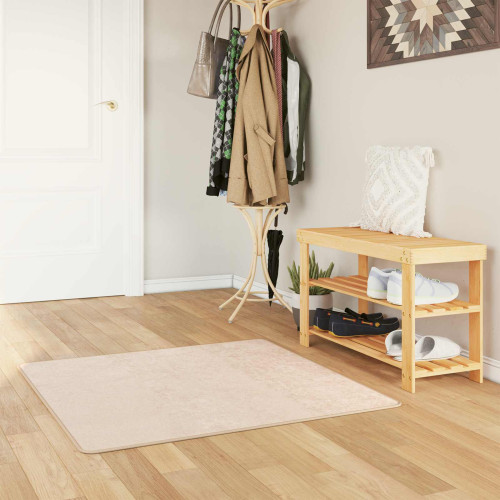 vidaXL Mattlöpare MARSA Kräm 100 x 100 cm Polyester och PVC