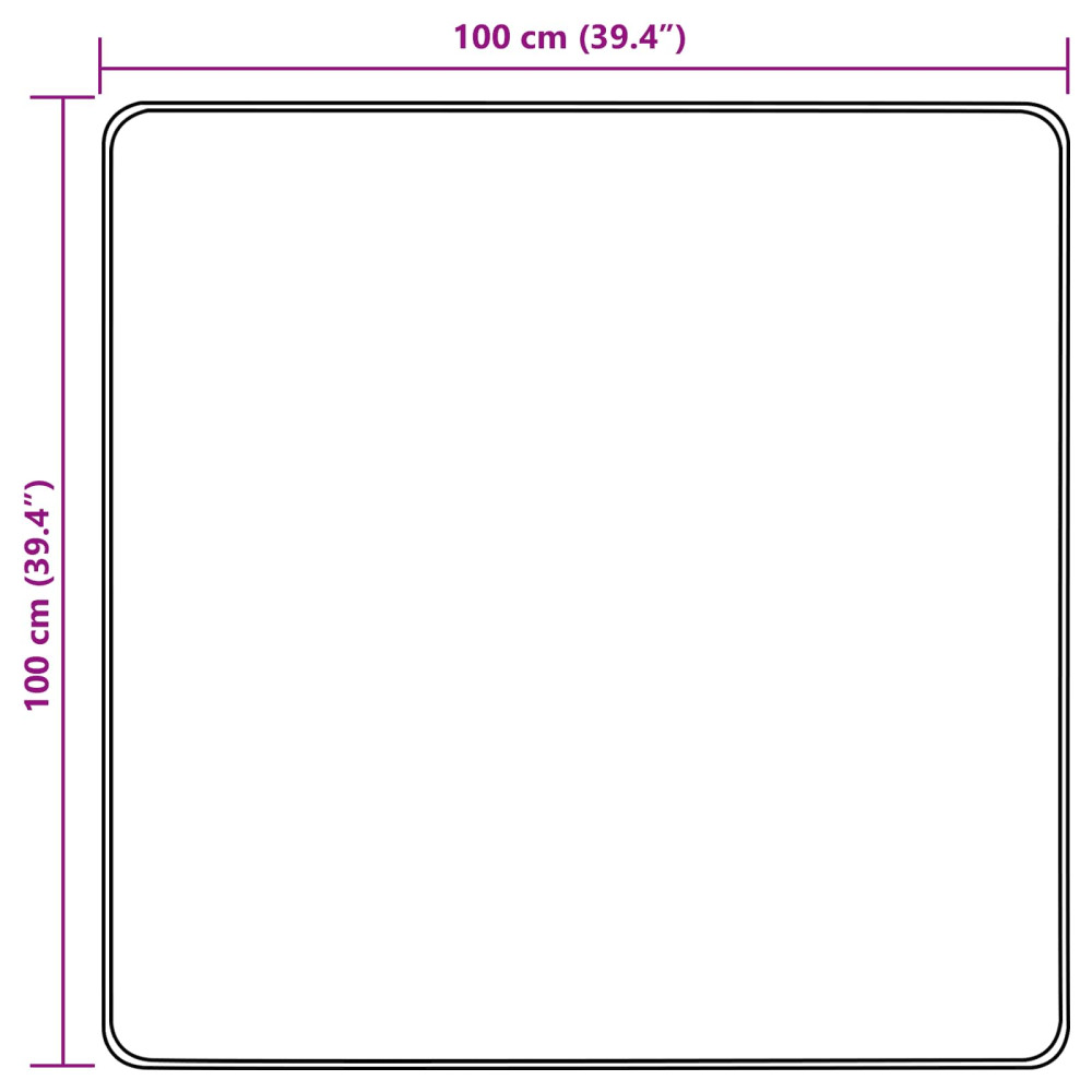 Produktbild för Mattlöpare MARSA Kräm 100 x 100 cm Polyester och PVC
