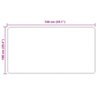 Produktbild för Mattlöpare MARSA Kräm 100 x 150 cm Polyester och PVC