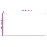 Produktbild för Mattlöpare MARSA Kräm 100 x 200 cm Polyester och PVC