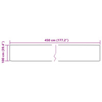 Produktbild för Mattlöpare MARSA Kräm 100 x 450 cm Polyester och PVC