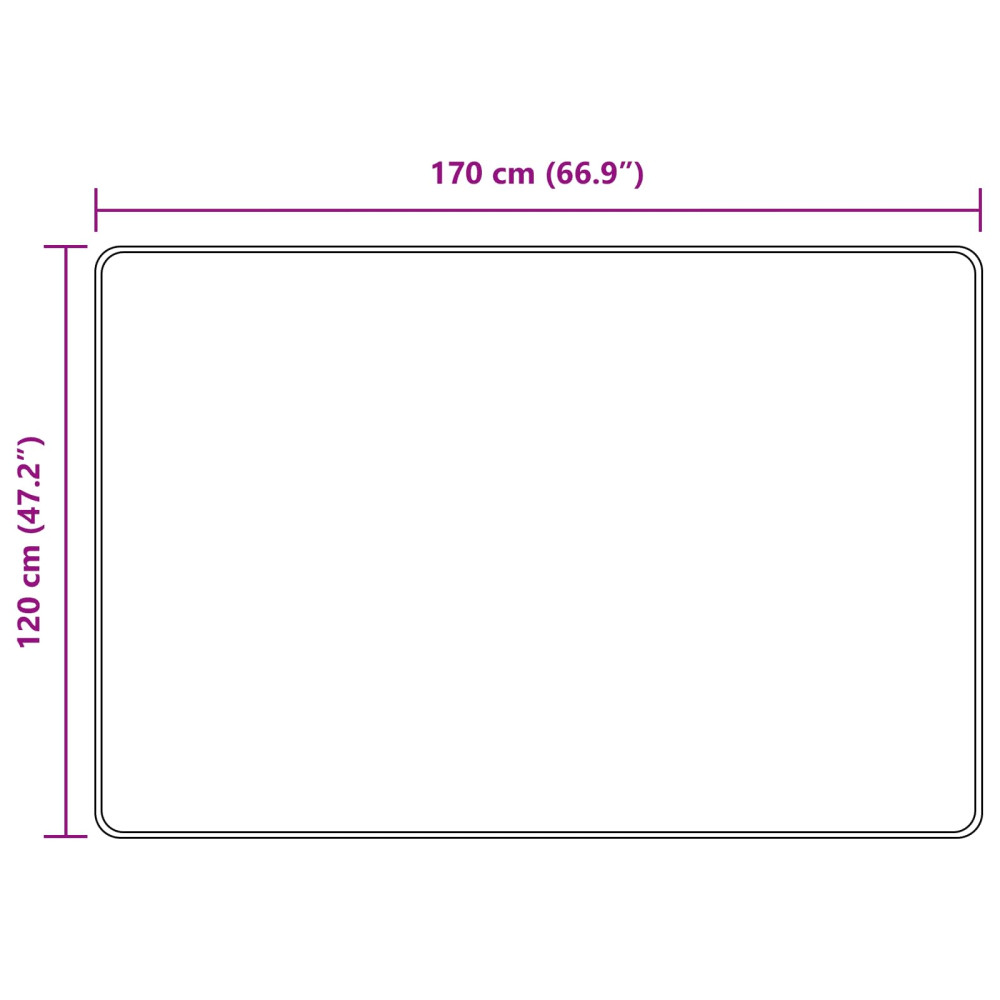 Produktbild för Mattlöpare MARSA Kräm 120 x 170 cm Polyester och PVC