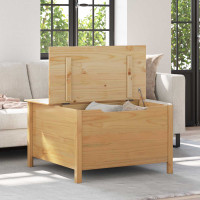 Produktbild för Kaffeebord HILL Honung brun 79,5 x 79,5 x 49 cm Massiv furu