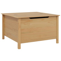Produktbild för Kaffeebord HILL Honung brun 79,5 x 79,5 x 49 cm Massiv furu