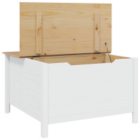 Produktbild för Kaffeebord HILL Vit och honung brun 79,5 x 79,5 x 49 cm