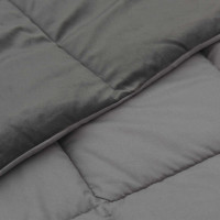 Produktbild för Sommar Duvet Quiltad Ljusgrå 200 x 200 cm Mikrofiber