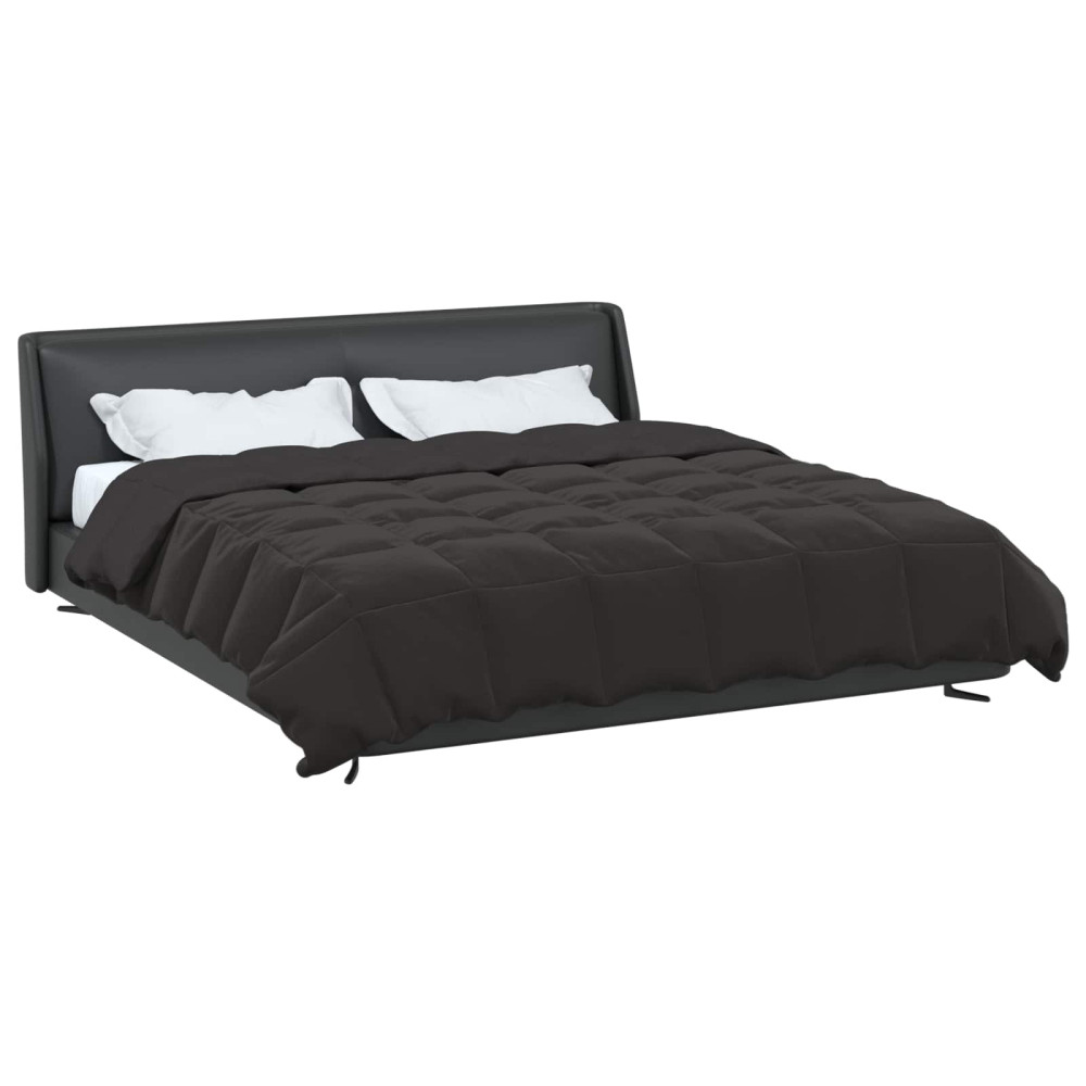 Produktbild för Full Års-Duvet Quiltad Antracit 200 x 200 cm Mikrofiber