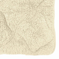 Produktbild för Sommar Duvet Kräm 135 x 200 cm Mikrofiber och Teddyfleece