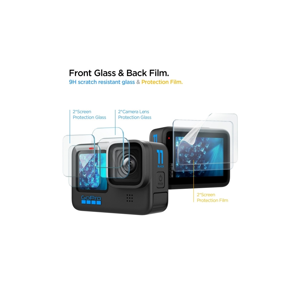 Produktbild för Spigen SZKLO härdat glas + film Spigen GLAS.TR SLIM + FILM 2...