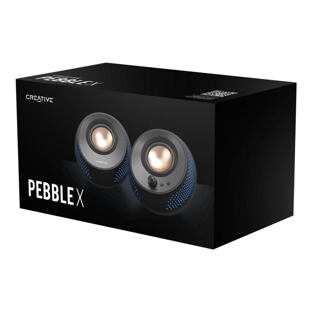 Produktbild för Creative Pebble X - högtalare - för persondator - trådlös