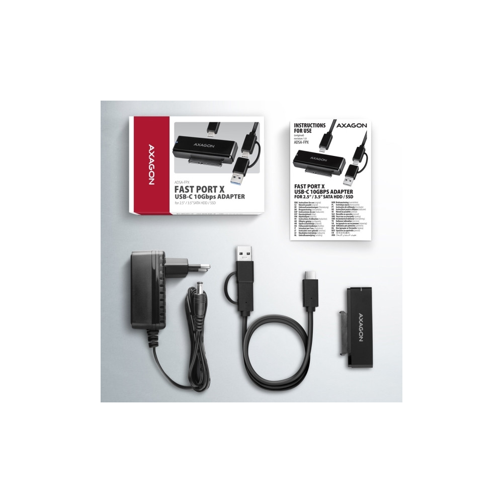 Produktbild för AXAGON - gränssnittsadapter - SATA 6Gb/s - USB-C