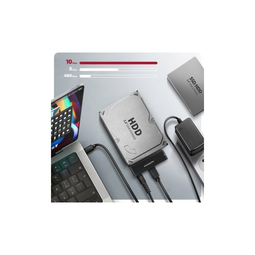 Produktbild för AXAGON - gränssnittsadapter - SATA 6Gb/s - USB-C