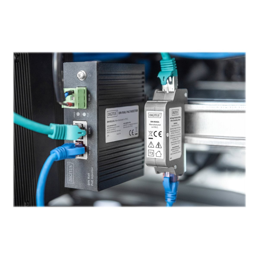 Produktbild för DIGITUS DN-95421 - överspänningsskydd för PoE