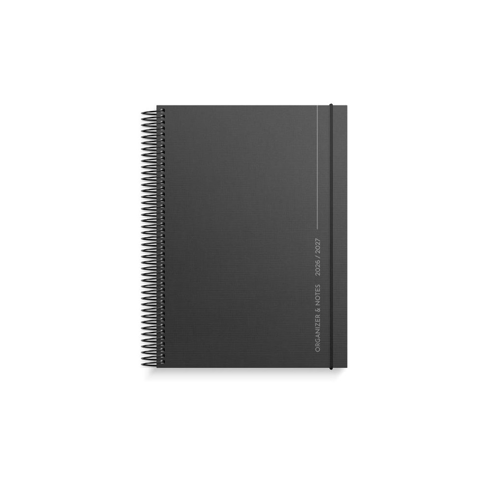 Produktbild för Kalender Organizer & Notes svart 26/27
