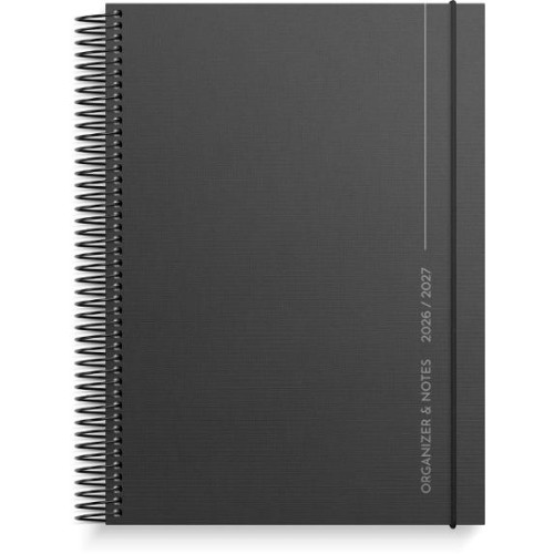 Burde Kalender Organizer & Notes svart 26/27