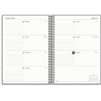 Produktbild för Kalender Organizer & Notes svart 26/27