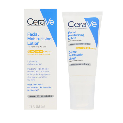 CeraVe CeraVe Facial Moisturising Lotion SPF50 52ml