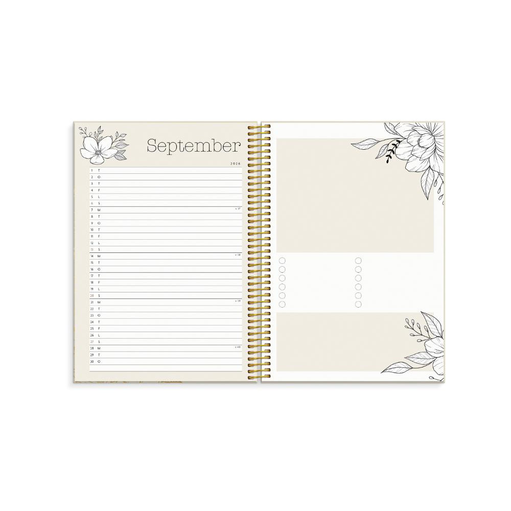 Produktbild för Kalender Life Planner Bloom 26/27