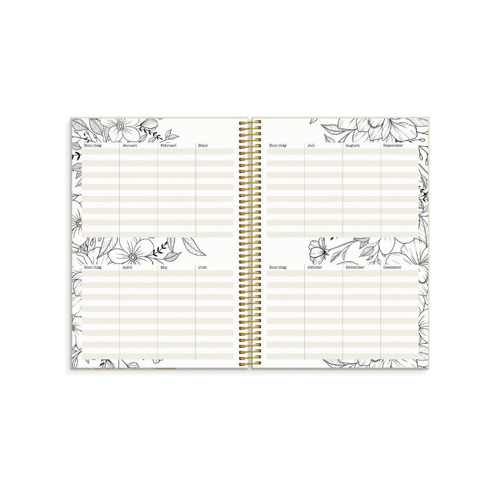 Produktbild för Kalender Life Planner Bloom 26/27