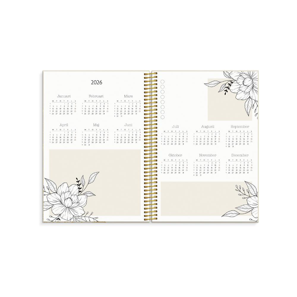 Produktbild för Kalender Life Planner Bloom 26/27