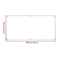 Produktbild för Växtskydd Transparent 1 x 2 m PE