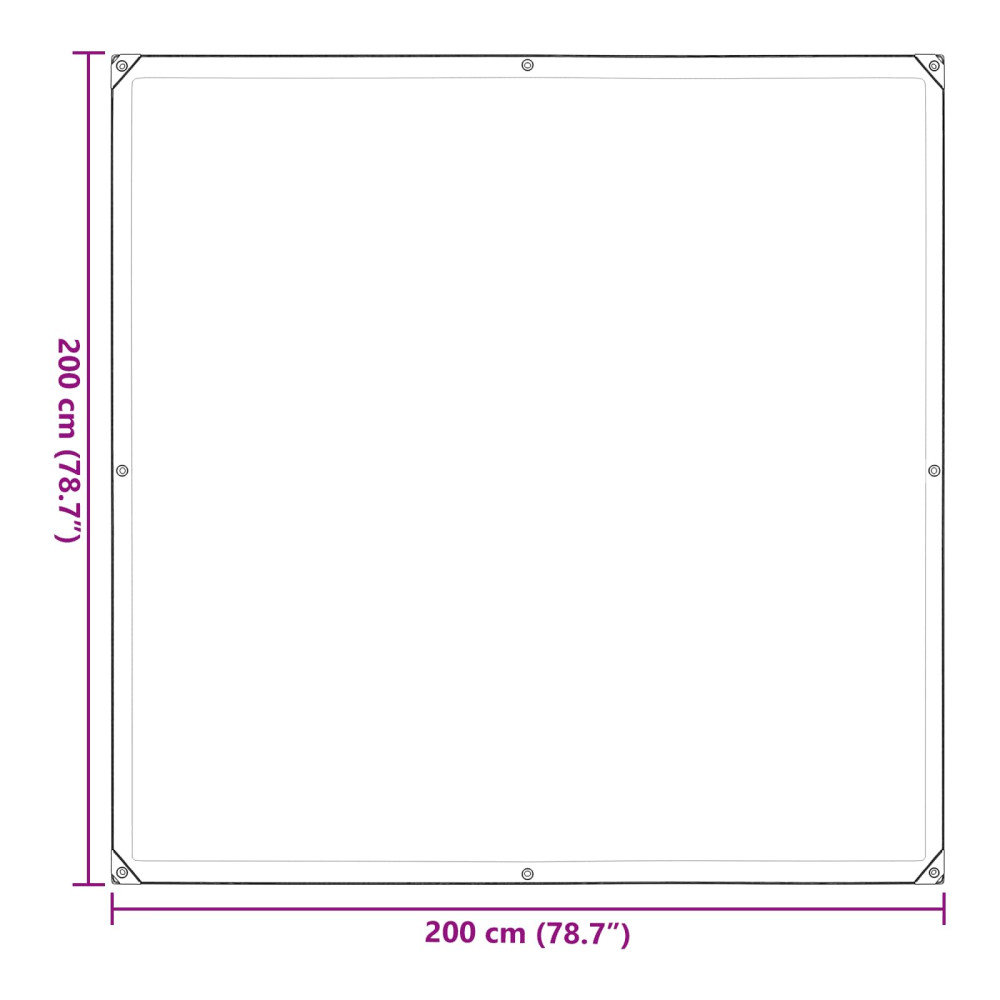 Produktbild för Växtskydd Transparent 2 x 2 m PE