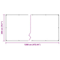 Produktbild för Växtskydd Transparent 2 x 12 m PE