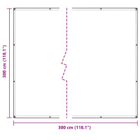 Produktbild för Växtskydd Transparent 3 x 3 m PE