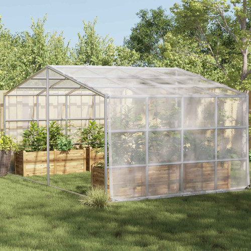 vidaXL Växtskydd Transparent 4 x 4 m PE