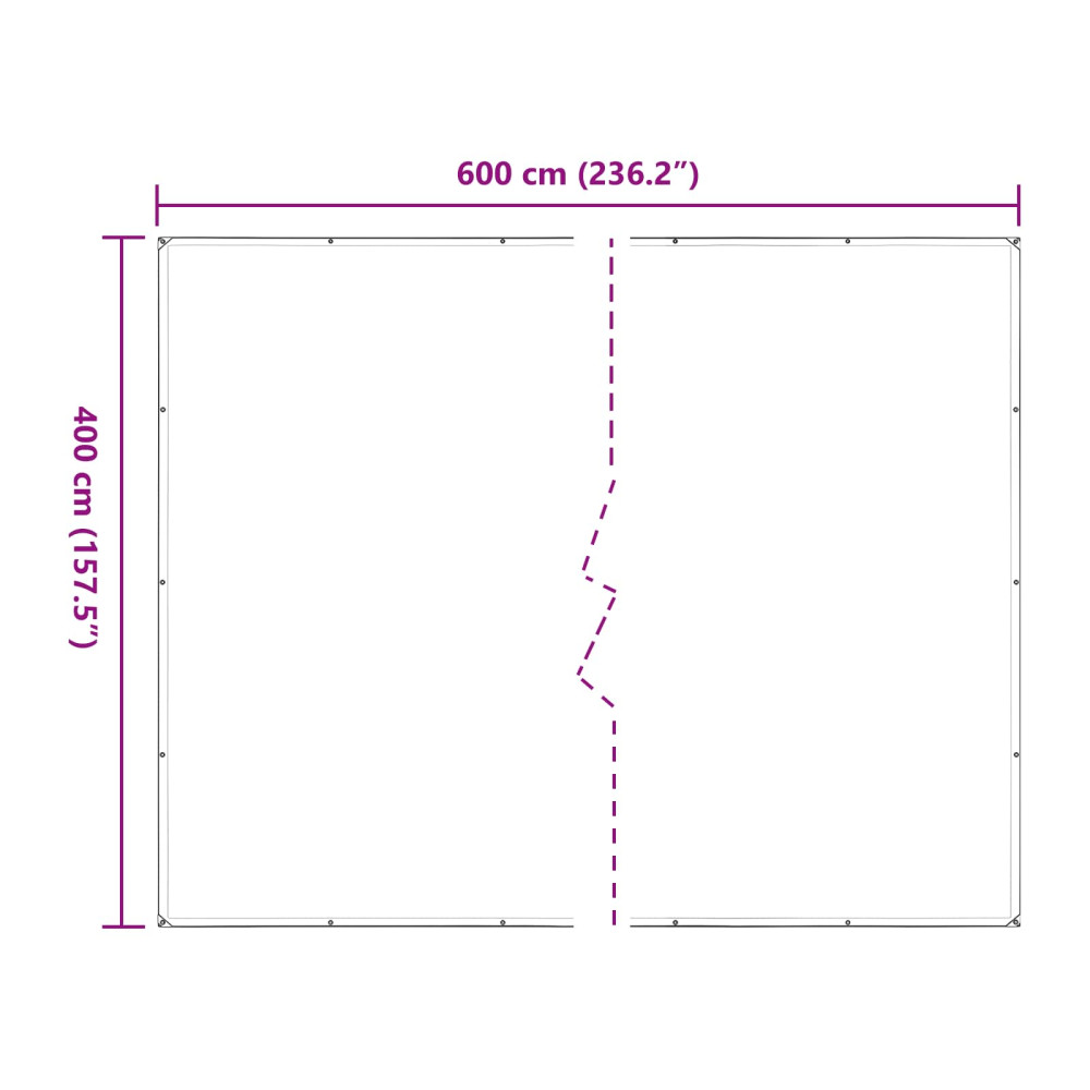 Produktbild för Växtskydd Transparent 4 x 6 m PE