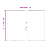 Produktbild för Växtskydd Transparent 4 x 6 m PE