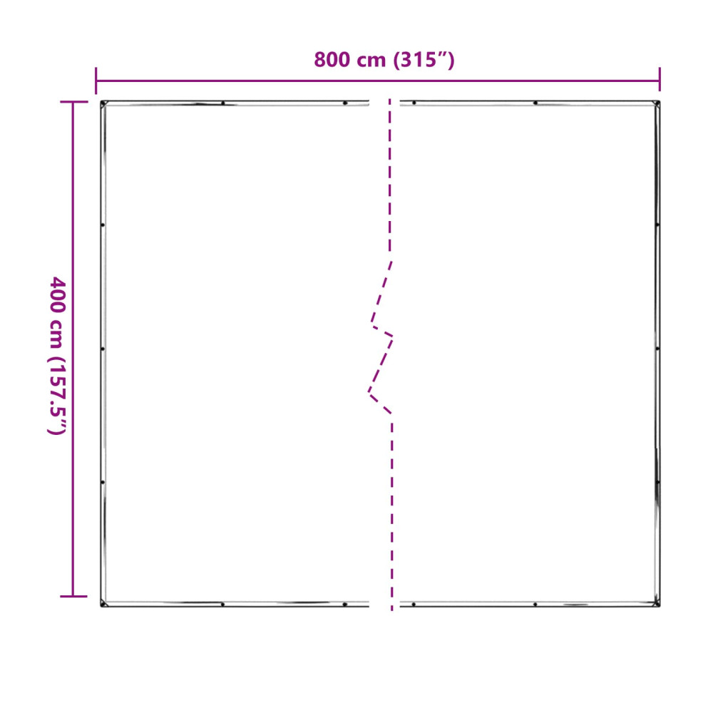 Produktbild för Växtskydd Transparent 4 x 8 m PE