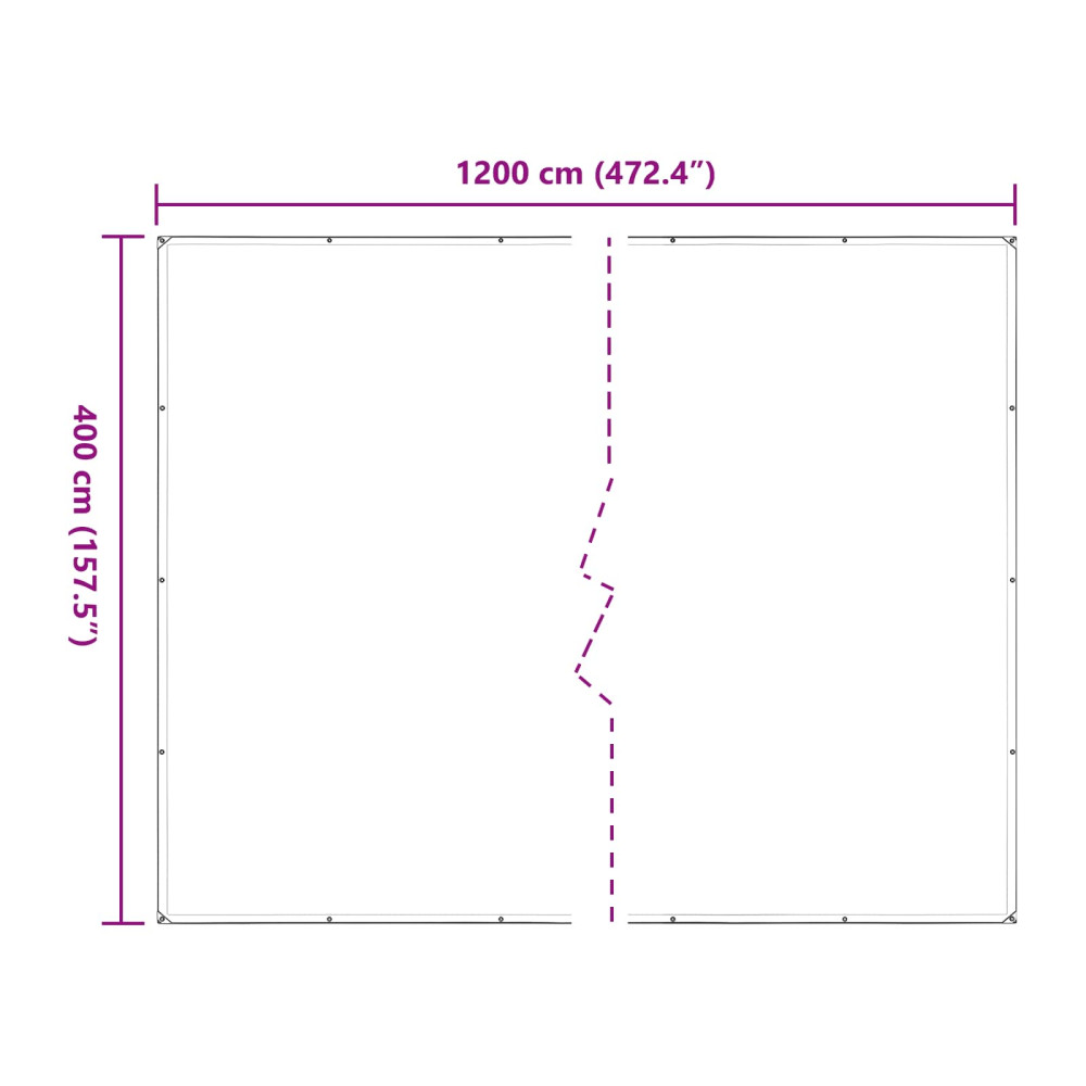 Produktbild för Växtskydd Transparent 4 x 12 m PE