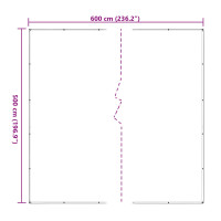 Produktbild för Växtskydd Transparent 5 x 6 m PE