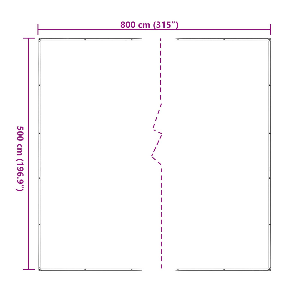 Produktbild för Växtskydd Transparent 5 x 8 m PE
