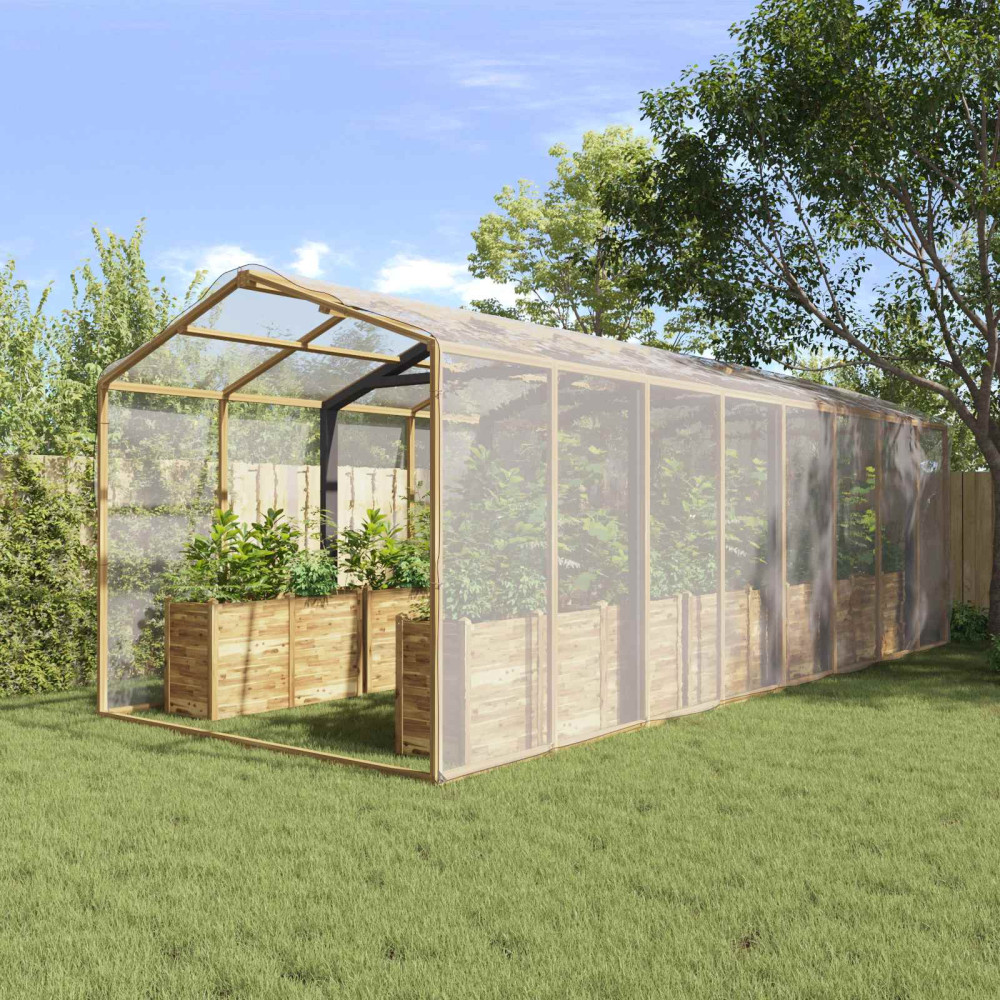 Produktbild för Växtskydd Transparent 6 x 8 m PE