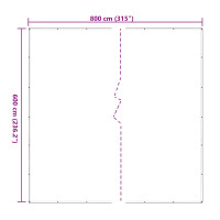 Produktbild för Växtskydd Transparent 6 x 8 m PE