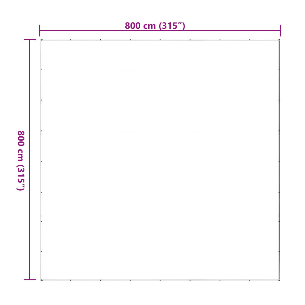 Produktbild för Växtskydd Transparent 8 x 8 m PE