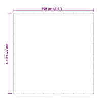 Produktbild för Växtskydd Transparent 8 x 8 m PE